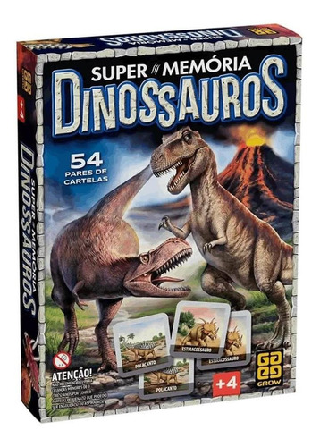 Dinossauro Jogo Super Memória Grow 4210